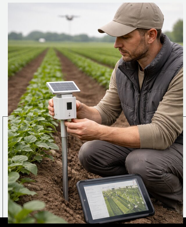 IoT мониторинг сельскохозяйственных полей и контроля в Изобильном